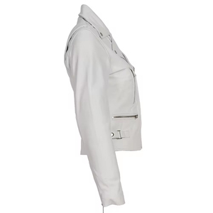 Wholesale High Quality Winter Women's Leather <b>Biker</b> <b>Jacket</b> - Product Image 5