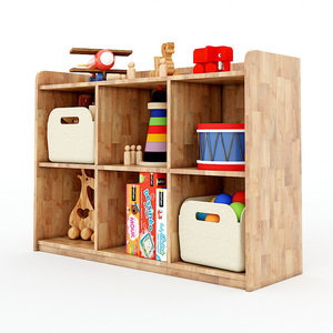 KGS005 Scandinavian Design Modern School Furniture Kindergarten Cabinet with <b>6</b> <b>Drawers</b> Natural Rubber Wood Trim for Living Room - Product Image 2