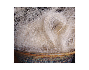100% Natural Sisal <b>Fiber</b> Quality Raw Sisal Fibre Material Bleached White - Product Image 1