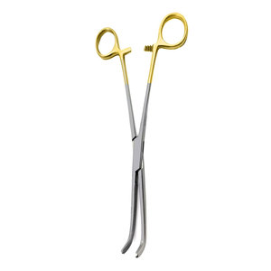 Pinzas Curvas para Colecistectomía Lahey, Acero Inoxidable Médico, Pinzas Quirúrgicas Hemostáticas de Tracción con Dientes Largos, Cirugía General - Product Image 6