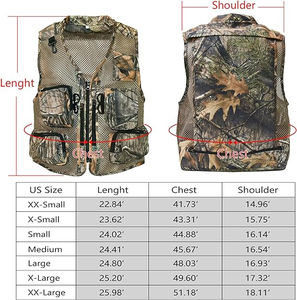 Gilet unisexe multi-poches en maille, style photojournaliste, hiver, sports de plein air, imperméable, respirant, motif imprimé, chasse, pêche - Product Image 6