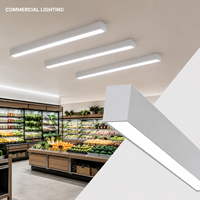 135lm/W 3 ans 18-60W 60-180cm CRI80 PF0.9 IP20 SMD2835 3000-6000K AC220-240V CE EMC RoHS CB ERP Lumière linéaire LED pour supermarché