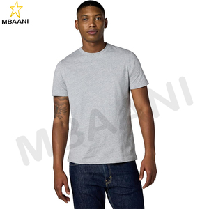 Camiseta de Manga Corta con Cuello Redondo y Logotipo de Algodón para Hombre - Product Image 1