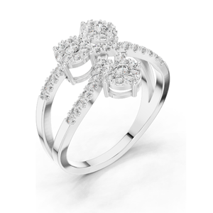 Anillo de Diamante Cultivado en Laboratorio de 0.614 CT para Mujer, Claridad VVS-VS EF, Oro de 18KT, 14KT, 10KT y Plata 925, Oro Rosa, Amarillo y Blanco - Product Image 6