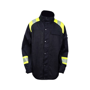 Nouveau design Veste de sécurité pour hommes Couleur unie respirant matériau souple coupe-vent séchage rapide Veste de sécurité haute visibilité avec poches - Product Image 4