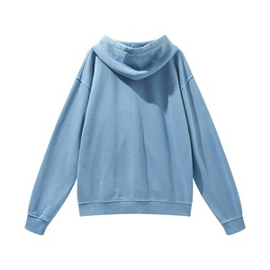 Sweat-shirt à capuche personnalisé pour homme, style streetwear décontracté, en tissu épais, délavé à l'acide, avec motif imprimé, vintage, hiver, logo personnalisé - Product Image 3