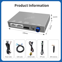 Boîtier d'interface Linux pour Toyota Land Cruiser LC200 2016-2020, CarPlay sans fil, Android Auto, module CarPlay, décodeur, autoradio