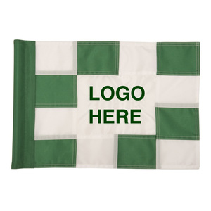 <span class=keywords><strong>Bandiera</strong></span> da Golf Personalizzata con Logo 14x20\" in Oxford 420D, Ricamata e Cucita su Entrambi i Lati, <span class=keywords><strong>a</strong></span> <span class=keywords><strong>Scacchi</strong></span>, con Tubo o Occhiello - Product Image 2