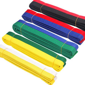 Venta al por mayor Unisex Karate Taekwondo Judo Cinturones de alta calidad 100% Algodón Poliéster Judo BJJ Jiu Jitsu Cinturones transpirables cómodos - Product Image 2