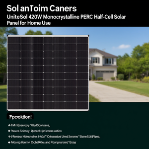 Panneau solaire monocristallin PERC demi-cellule UniteSol 420W pour usage domestique - Product Image 3