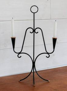 Bougeoirs votifs en métal de style ferme rustique Accents de table de cuisine confortables Détails vintage pour la décoration de salon de Noël - Product Image 4