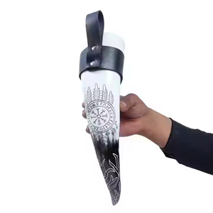 Cuerno para beber de gran tendencia, Ágata 100%, auténtico pulido puro, cuernos de buey/vaca de 16-20 pulgadas, cuernos para beber vikingos a precios baratos - Product Image 5