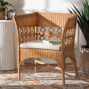 Bohemian Honey Rotin Fauteuil Décoration de la maison Matériaux naturels Chaise de salle à manger écologique Fabriqué au Vietnam Vente en gros durable - Product Image 6