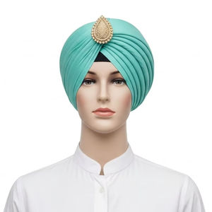 Turbantes Tradicionales para Adultos, Tela de Algodón, Transpirable, Cómodo, Tocado Cultural, Uso Diario, Uso Religioso, Suministro al por Mayor - Product Image 3