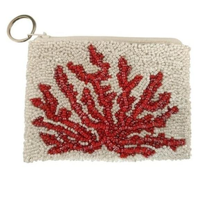 Embroidery Coin <b>Purse</b> For Gifting Beaded Coin Pouch For Daily Use With <b>Zip</b> Pocket by MD HANDICRAFTS - Product Image 1