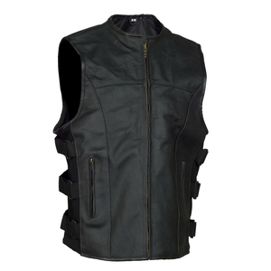 Servicio OEM ODM, Chaleco de Cuero en Venta, Precio de Fábrica al por Mayor, el Mejor Chaleco de Cuero Transpirable para Hombre con Precio Económico - Product Image 3