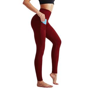 2023 <b>Womens</b> High Waist Running Workout Yoga <b>Leggings</b> with Pockets,Navy Blue+Blue+<b>Red</b>,US size S - Product Image 2