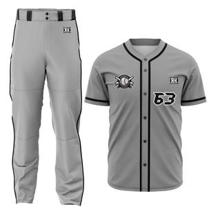 Vêtements de sport unisexes respirants d'uniforme léger adapté aux besoins du client de baseball avec des uniformes de Offre Spéciale de base-ball de prix bon marché de couleur faite sur commande - Product Image 6