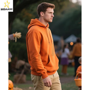 Hoodies Hooded Sweatshirt Athletic <b>Hoodie</b> Sweat Shirt in <b>Orange</b> Color. - Product Image 5