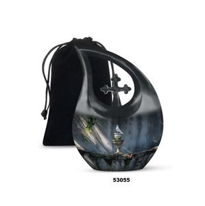 Urnas de lágrima de aluminio de pájaro únicas más vendidas para cenizas humanas con bolsa de terciopelo gratis - Product Image 3