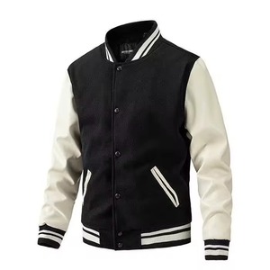 OEM Custom High Quality Versity <b>Jackets</b> For <b>Man</b> with Stand Collar and <b>Long</b> Sleeves Style Versity <b>Jackets</b> - Product Image 1
