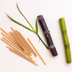 Pailles à boire jetables en canne à sucre compostables populaires pour les boissons - Product Image 2