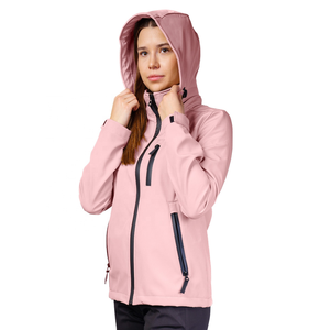 Chaqueta Deportiva Softshell Personalizada Unisex de Talla Grande, Impermeable, Cortavientos, Transpirable, con Parches Bordados de Corazón, para Exteriores - Product Image 1