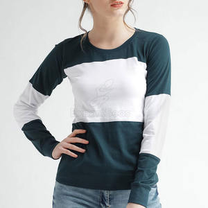 Camiseta de manga larga para mujer, precio al por mayor, ajustada, gran oferta, nuevo estilo, camiseta 2025 para mujer, camiseta elegante - Product Image 3