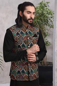 Gilet formel sans manches respirant pour homme avec finitions soignées pour la vente en gros - Product Image 4