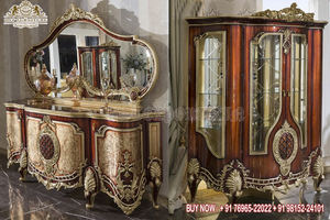 Muebles de Comedor de Estilo Barroco Francés Real, Muebles de Comedor Clásicos Tallados a Mano, Juego de Comedor con Doble Tallado - Product Image 4