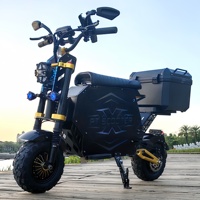 Trottinette électrique double moteur 12000W, batterie amovible 72V100AH, autonomie 300km, déverrouillage NFC et support de compartiment à bagages