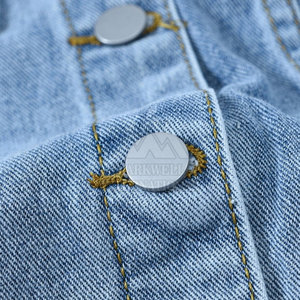 แจ็คเก็ตยีนส์ดีไซน์สตรีทแวร์จากโรงงาน  ขายพร้อมรับออกแบบตามสั่ง  สำหรับผู้หญิง - Product Image 4