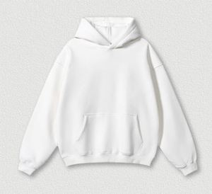 2025 sudaderas con capucha Unisex 100% algodón grueso de gran tamaño ajuste holgado con cuello bordado ropa de calle personalizada para hombres para invierno - Product Image 3