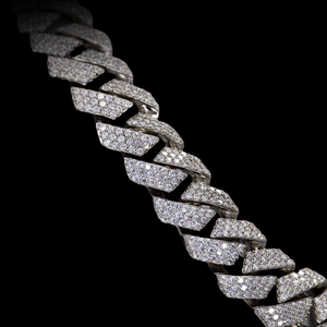 สร้อยเงินสเตอร์ลิง925เย็น20มม. มีเพชรโมอิสซาไนต์เครื่องประดับร่างกายฮิปฮอปตามสั่งสำหรับงานปาร์ตี้หรือของขวัญ - Product Image 4