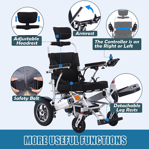 Hợp kim nhôm nhẹ xe lăn điện có thể gập lại pin lithium khuyết tật di động aidnew đến và người bán hàng tốt nhất - Product Image 5