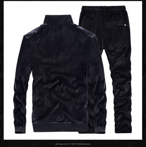 Nouvelle mode hommes velours survêtement tissu durable entièrement personnalisé taux raisonnable hommes velours survêtement avec qualité supérieure - Product Image 3