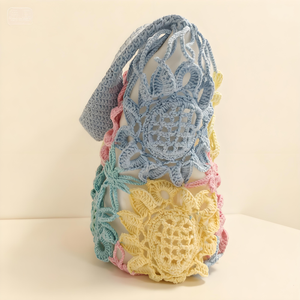 Nuevo Bolso de Mano 2025, Hecho a Mano, de Algodón, Estilo Bohemio, Ligero, con una Sola Correa, Bordado de Dibujos Animados, con Cierre, Térmico y Portátil - Product Image 6