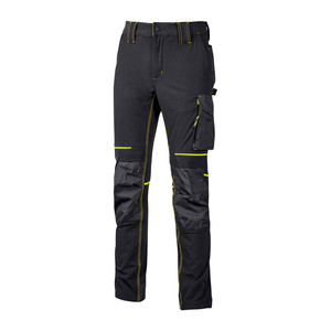 Pantaloni U-Power Atom Slim Fit Nero-Giallo Tg.M - Product Image 1