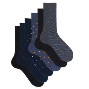 Calcetines Cortos de Algodón Cálidos para Hombre, 6 Pares, Diseño de Lunares, Alta Calidad, Estilo Diario, Talla Única, Desechables, con Logotipo en la Parte Inferior, para Invierno - Product Image 4
