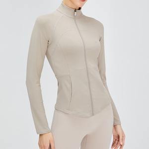 OEM Feeling Mujeres Slim Fit Gym Fitness Traje de Yoga de manga larga Cremallera completa Yoga Gym Wear para entrenamiento Patrón sólido 1 pieza - Product Image 3