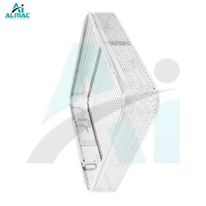 Cesta de Almacenamiento ALMAC Din, Base Plana, Laterales Perforados, para un Almacenamiento Confiable de Instrumentos, Manipulación Segura, Certificación CE, Hospitales, UCI - Product Image 6