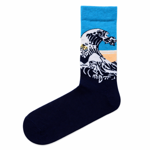 Chaussettes fantaisie tendance avec motifs uniques, unisexe, en coton peigné, pour usage quotidien, prix de gros, fabricant - Product Image 5