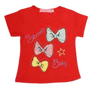 T-shirt pour nouveau-né fille - Rouge - Product Image 1