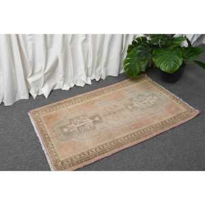 Tapis en Laine Turque Vintage 17x31ft Beige Rose Patchwork Design Technique de Tissage Plat pour Adolescent Décorations de Salon Support en Latex - Product Image 3
