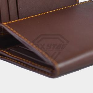 Portefeuille RFID de haute qualité pour hommes taille personnalisée en cuir véritable de luxe avec fermeture ouverte doublure en PU vente directe d'usine - Product Image 6