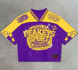 Nueva temporada Low Moq Diseña tu propio jersey de fútbol americano personalizado de fábrica todo sublimación poliéster hombres Boxy Fit Jersey - Product Image 1