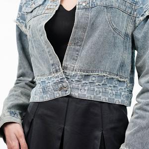 Nouvelle veste matelassée en denim pour femmes, de qualité supérieure, en toile imprimée, entièrement personnalisée, respirante, dernier design, prix raisonnable - Product Image 4