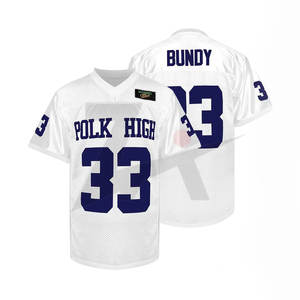 Numéro d'équipe personnalisé Logo Design Maillot de football américain Maille respirante Uniforme sublimé Vêtements de qualité supérieure - Product Image 1