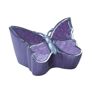 Urne funéraire papillon violet Ailes Taille adulte Belle urne papillon également disponible en blanc et rose - Product Image 2