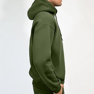 Vente flash Ensemble survêtement personnalisé avec logo Jogging Pantalon Deux pièces Coupe-vent pour homme, 100% coton - Product Image 3